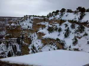Snow on the Canyon rim