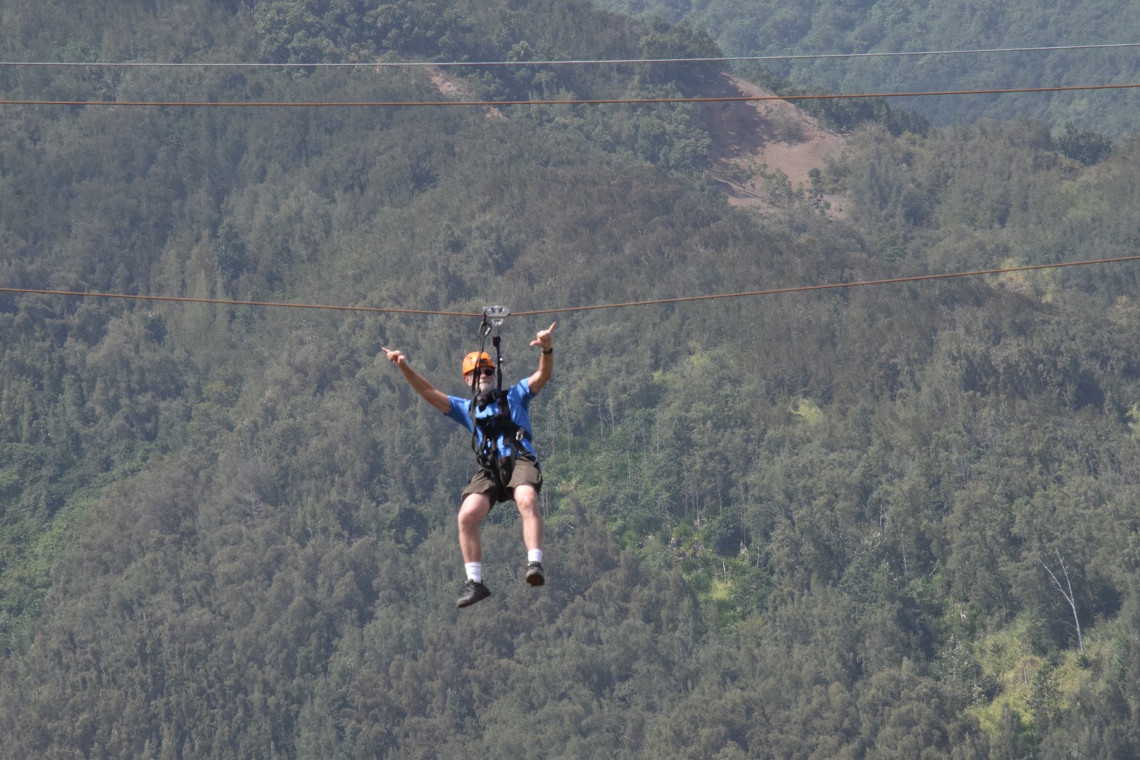 Ziplining on Maui