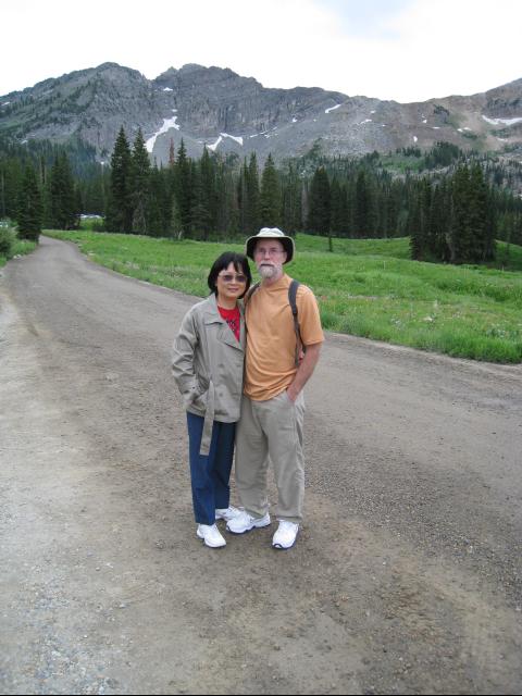 Daryl and Gisele near Snowbird, Utah